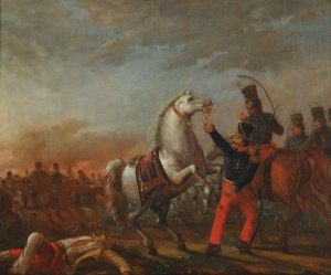 Carga de caballeria - Serie Usos y Costumbres de Buenos Aires by Carlos Morel Oil Painting