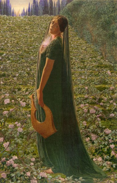 Elysian Fields by Carlos Schwabe - Hand-Painted Oil Painting Reproduction