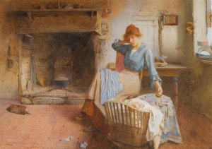 Playtime by Carlton Alfred Smith Oil Painting