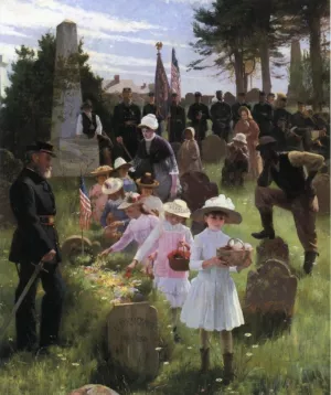 Decoration Day by Carlton Hirschberg - Oil Painting Reproduction