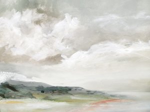 Abstract Earth and Clouds Oil painting by Carol Robinson