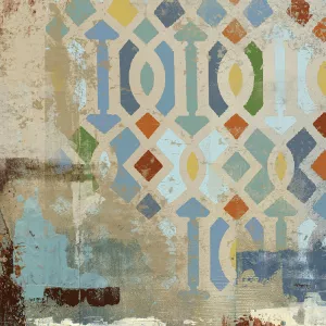 Abstract Tile by Carol Robinson Oil Painting