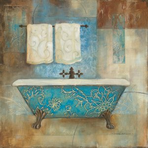 Aqua Spa I by Carol Robinson Oil Painting