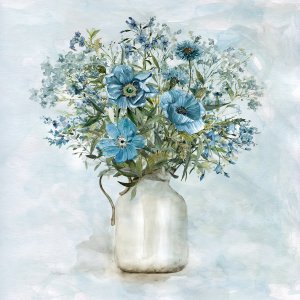 Arrayed in Blue I by Carol Robinson Oil Painting