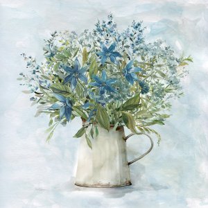 Arrayed in Blue II by Carol Robinson Oil Painting