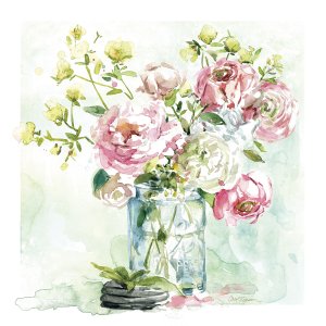 Asbury Garden Belle Bouquet I by Carol Robinson Oil Painting