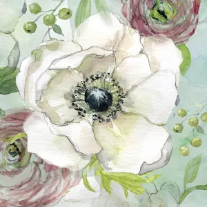 Asbury Garden Bloom I by Carol Robinson Oil Painting