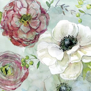 Asbury Garden Bloom IV by Carol Robinson Oil Painting