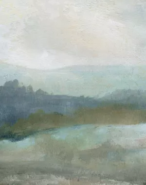 Azure Valley I Oil Painting by Carol Robinson - Contemporary