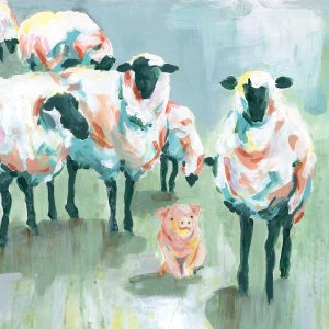 Babysitter's Club by Carol Robinson Oil Painting