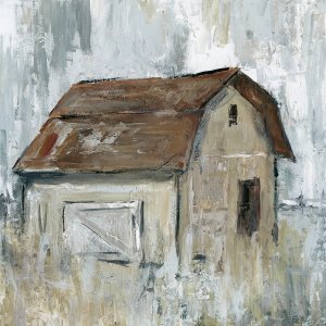 Barn At Dusk by Carol Robinson Oil Painting