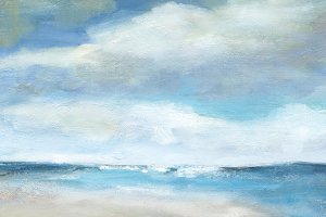Billowing Clouds by Carol Robinson Oil Painting