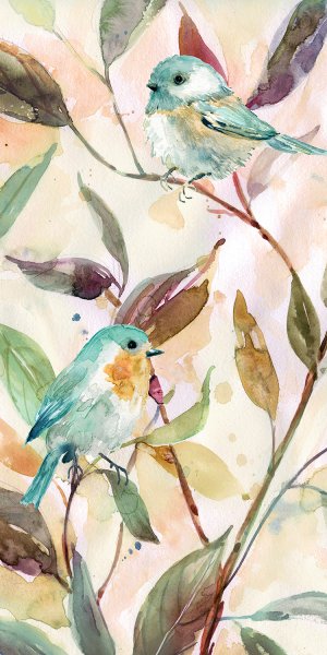 Bird Sanctuary I by Carol Robinson Oil Painting