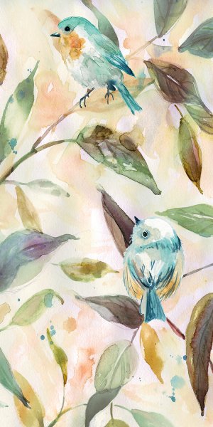 Bird Sanctuary II by Carol Robinson Oil Painting
