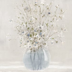 Blue Blooming Blossoms I by Carol Robinson Oil Painting