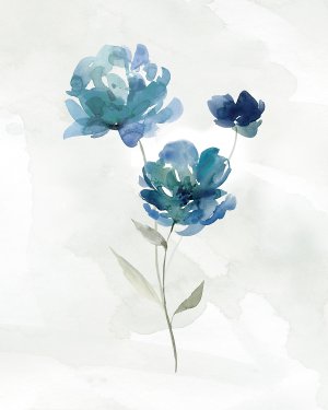 Blue Botanical I by Carol Robinson Oil Painting