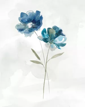 Blue Botanical II by Carol Robinson Oil Painting