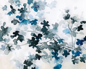 Blue Cherry Blossoms by Carol Robinson Oil Painting