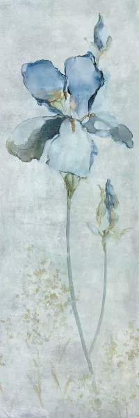 Blue Iris by Carol Robinson Oil Painting