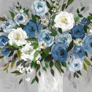 Blue Rose Beauties Oil painting by Carol Robinson