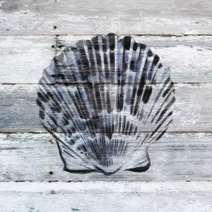 Blue Scallop Oil Painting by Carol Robinson - Contemporary
