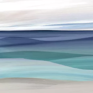 Blue Valley I Oil Painting by Carol Robinson - Contemporary