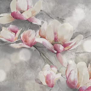 Blush Sweet Magnolias by Carol Robinson Oil Painting