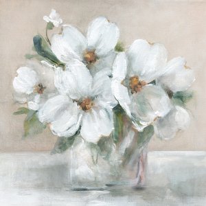 Blushing Blooms I by Carol Robinson Oil Painting