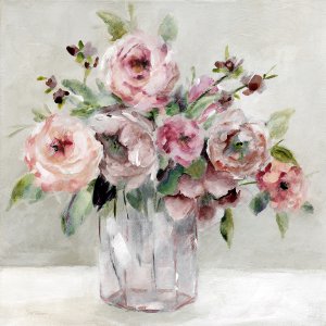 Blushing Blossoms by Carol Robinson Oil Painting