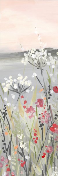 Blushing Wildflowers I by Carol Robinson Oil Painting