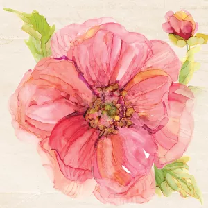 Botanical Peony by Carol Robinson Oil Painting