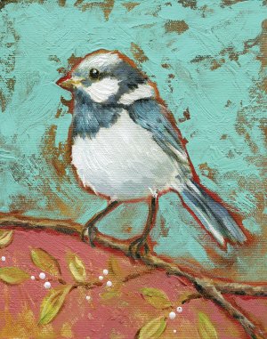 Bright Bird I by Carol Robinson Oil Painting