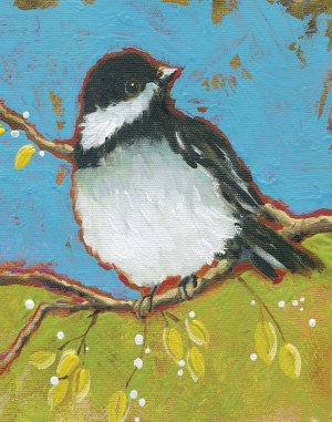Bright Bird II by Carol Robinson Oil Painting
