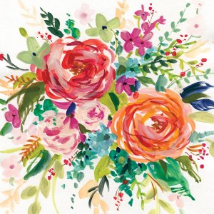 Bright Bouquet I by Carol Robinson Oil Painting