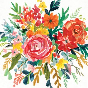 Bright Bouquet II by Carol Robinson Oil Painting