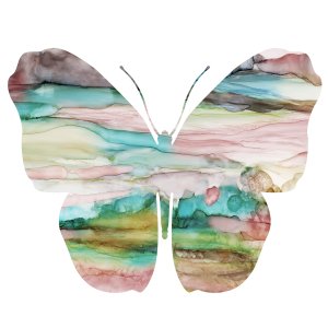 Butterfly and Marble I by Carol Robinson Oil Painting