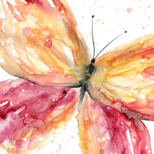 Butterfly Fling I by Carol Robinson Oil Painting