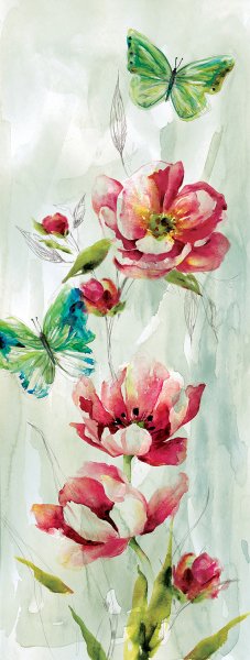 Butterfly Welcome I by Carol Robinson Oil Painting