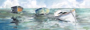 Caught At Low Tide I by Carol Robinson Oil Painting