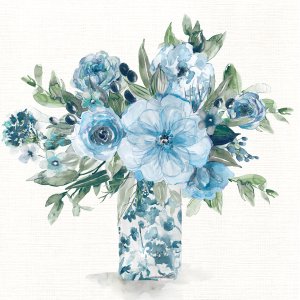 Cerulean Whispers II by Carol Robinson Oil Painting