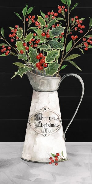 Christmas Berry Still Life by Carol Robinson Oil Painting