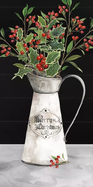 Christmas Berry Still Life by Carol Robinson Oil Painting