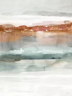 Cinnabar Sundown Oil Painting by Carol Robinson - Contemporary