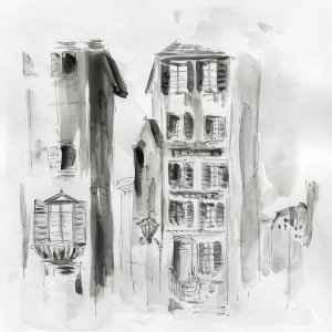 City Sketch II by Carol Robinson Oil Painting