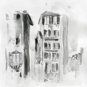 City Sketch II by Carol Robinson Oil Painting