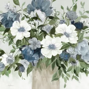 Classic Blue Bouquet by Carol Robinson Oil Painting