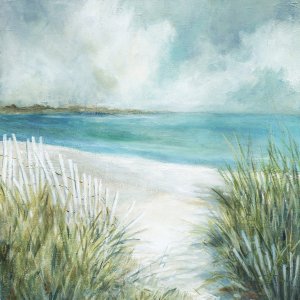 Coastal Fences by Carol Robinson Oil Painting