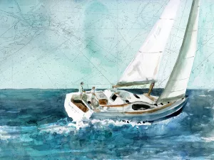 Coastal Sail by Carol Robinson Oil Painting