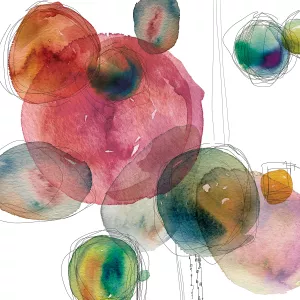 Color Drops Oil painting by Carol Robinson