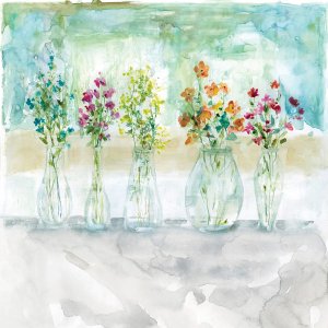Color Wash Bouquet by Carol Robinson Oil Painting